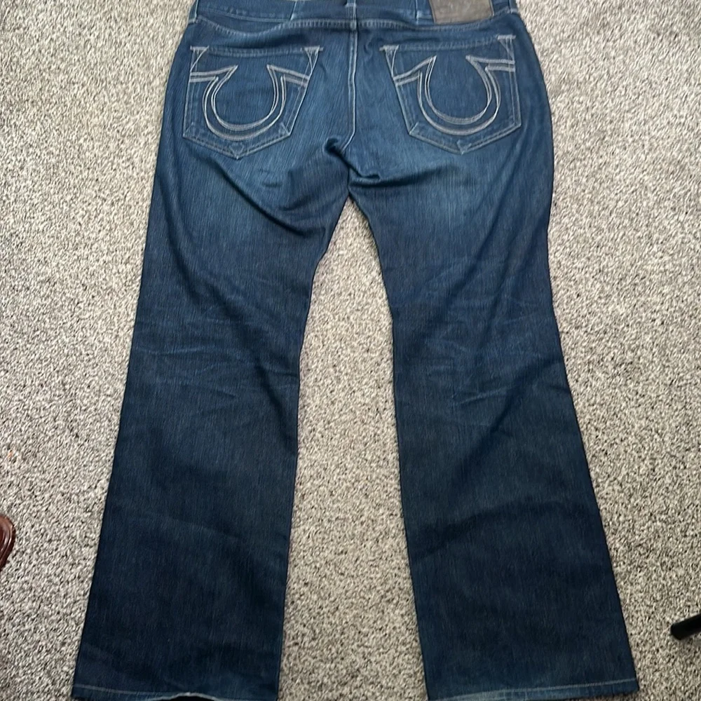 True religion blue jeans size 38